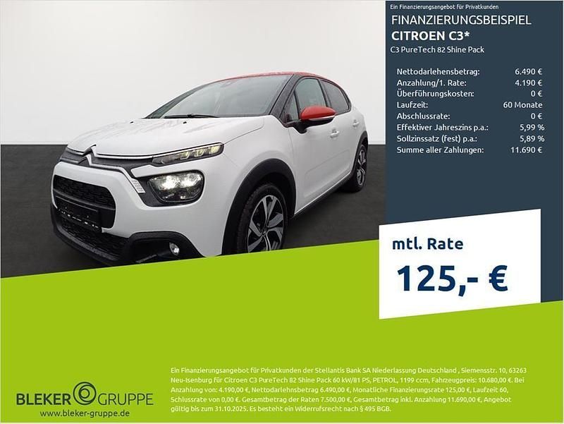 Polar weiß Gebraucht 2021 Citroën C3 PureTech Kleinwagen | 10.380 € (Guter Preis) - Bild 1/3