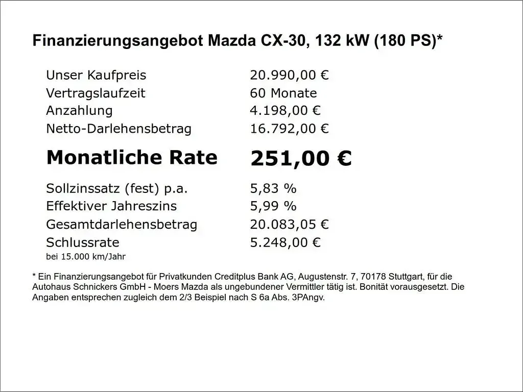 Gebraucht Mazda CX-30 Selection 179 PS (131 kW) 2020 Rot SUV