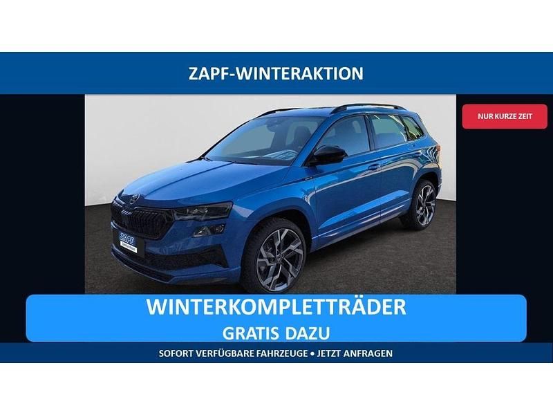 Blau Neu 2025 Skoda Karoq SportLine SUV | 38.290 € (Etwas zu teuer) - Bild 1/4