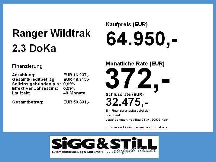 Neu Ford Ranger Wildtrack 281 PS (206 kW) 2026 Agate black Pickup