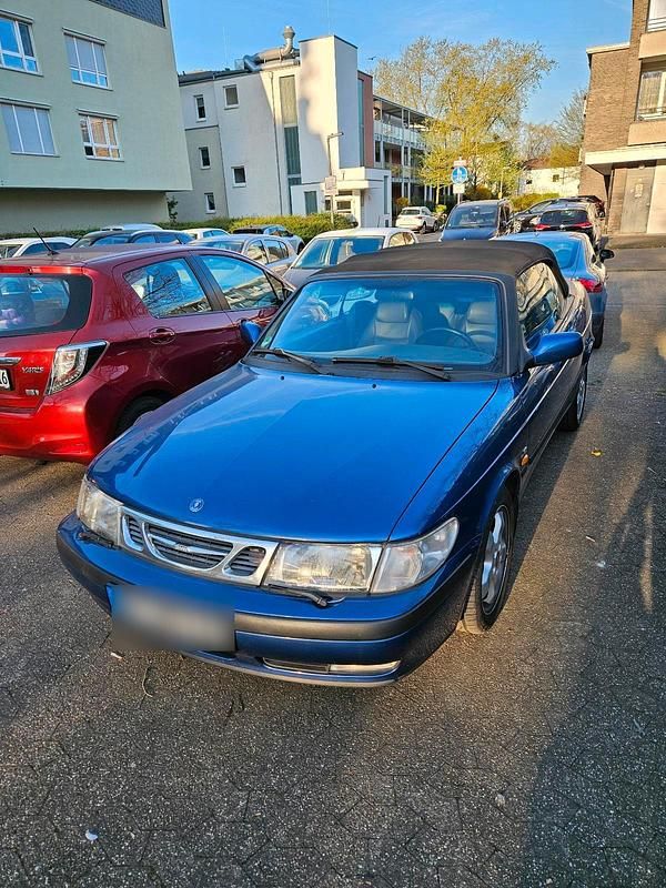Blau Gebraucht 2000 Saab 9-3 Cabriolet Cabrio | 2.000 € - Bild 1/4