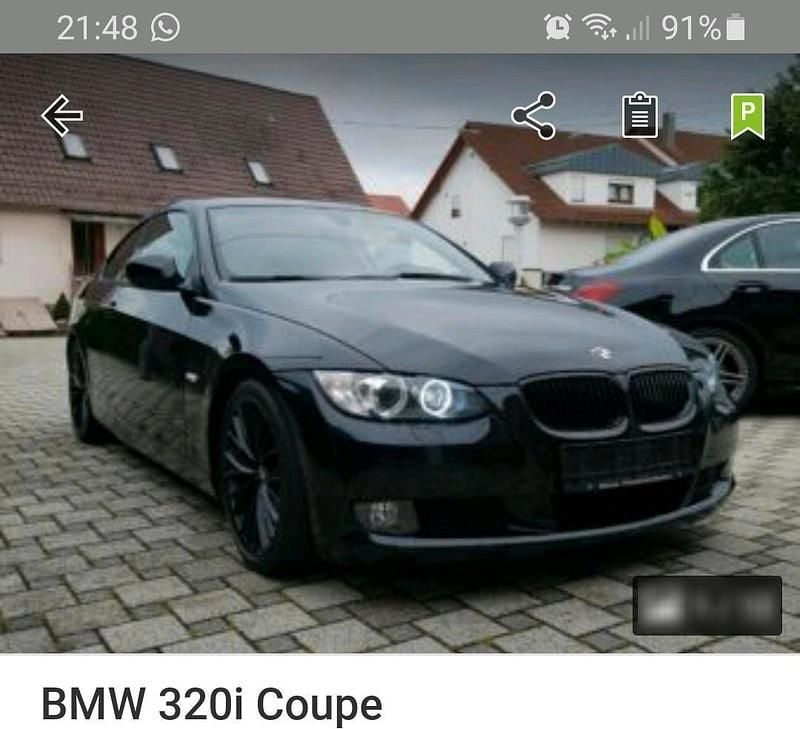 Schwarz Gebraucht 2011 BMW 320 Coupé | 4.800 € (Superpreis) - Bild 1/4
