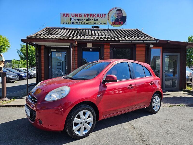 Rot Gebraucht 2012 Nissan Micra Acenta Kleinwagen | 5.999 € (Fairer Preis) - Bild 1/4