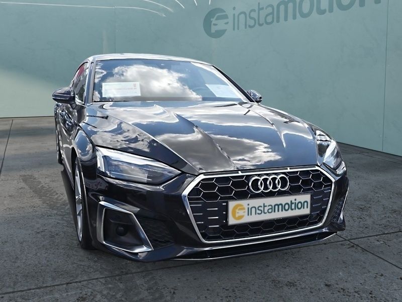 Schwarz Gebraucht 2022 Audi A5 Sportback S-Line Limousine | 31.440 € (Guter Preis) - Bild 1/3