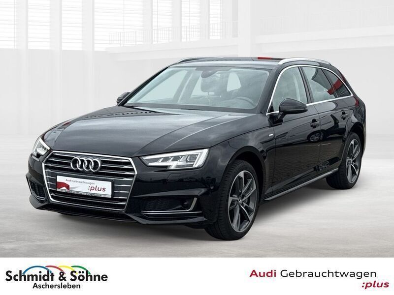 Mythosschwarz metallic Gebraucht 2017 Audi A4 Design Kombi | 23.940 € (Teuer) - Bild 1/4