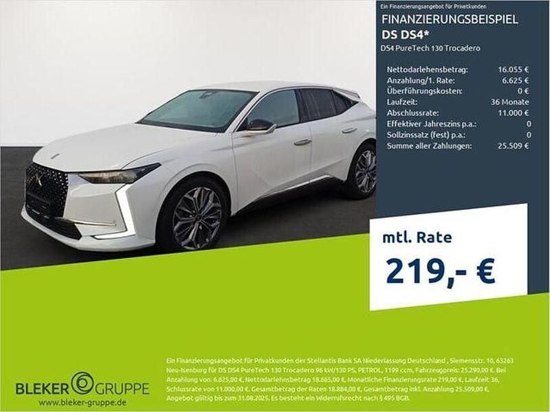 Perlmutt weiß Gebraucht 2022 DS Automobiles DS4 Trocadero Limousine | 21.680 € (Guter Preis) - Bild 1/3
