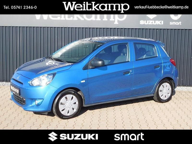 Second-hand Mitsubishi Space Star 71 CP (52 kW) 2014 Albastru Berlinǎ