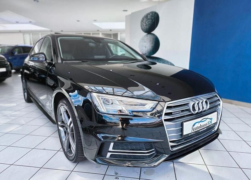 Brillantschwarz Gebraucht 2017 Audi A4 Sport Limousine | 23.970 € (Fairer Preis) - Bild 1/4