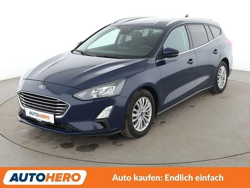 Blau Gebraucht 2020 Ford Focus Titanium Kombi | 14.850 € (Guter Preis) - Bild 1/3