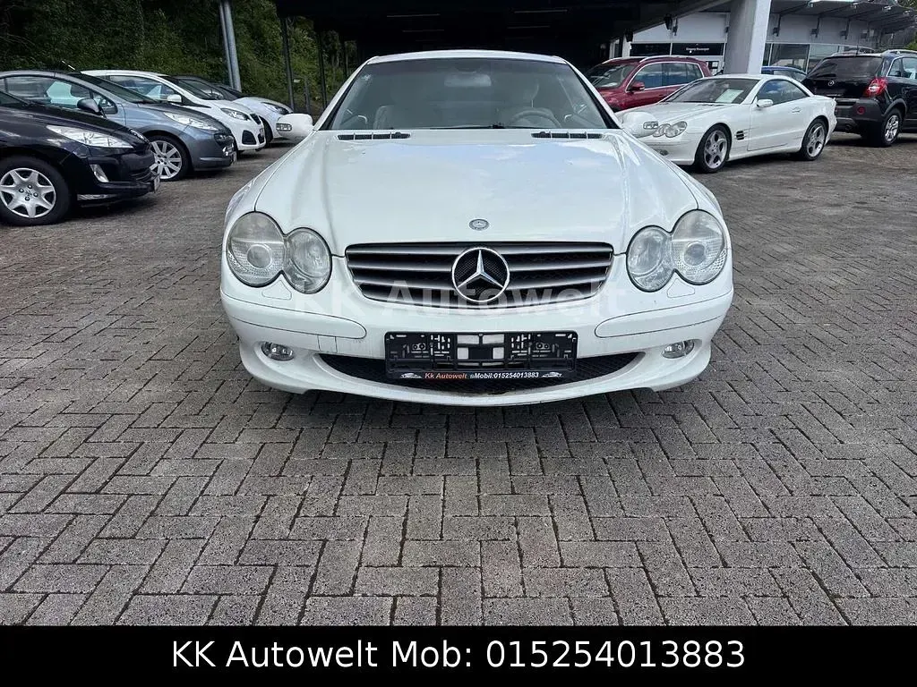 Gebraucht Mercedes SL500 306 PS (225 kW) 2002 Weiß Cabrio