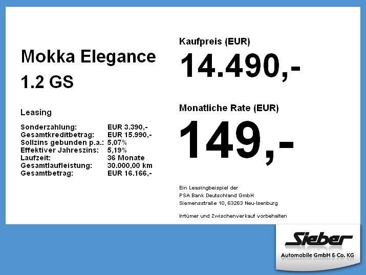 Gebraucht Opel Mokka Elegance 101 PS (74 kW) 2022 Perl blau SUV