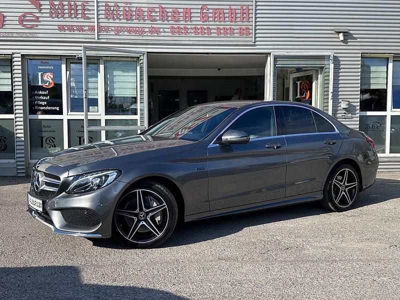 Selenitgrau Gebraucht 2018 Mercedes C350e AMG line Limousine | 23.990 € (Teuer) - Bild 1/4