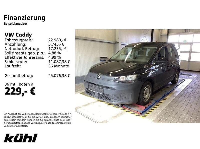 Gebraucht VW Caddy Basis 114 PS (83 kW) 2022 Deep black perleffekt Van / Kleinbus