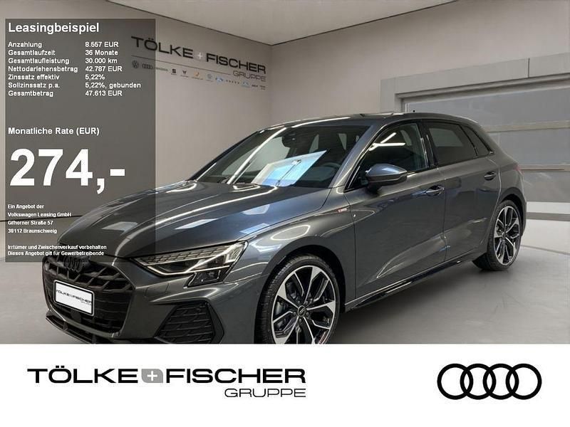 Weiß Gebraucht 2025 Audi A3 Sportback S-Line Limousine | 42.787 € (Etwas zu teuer) - Bild 1/4