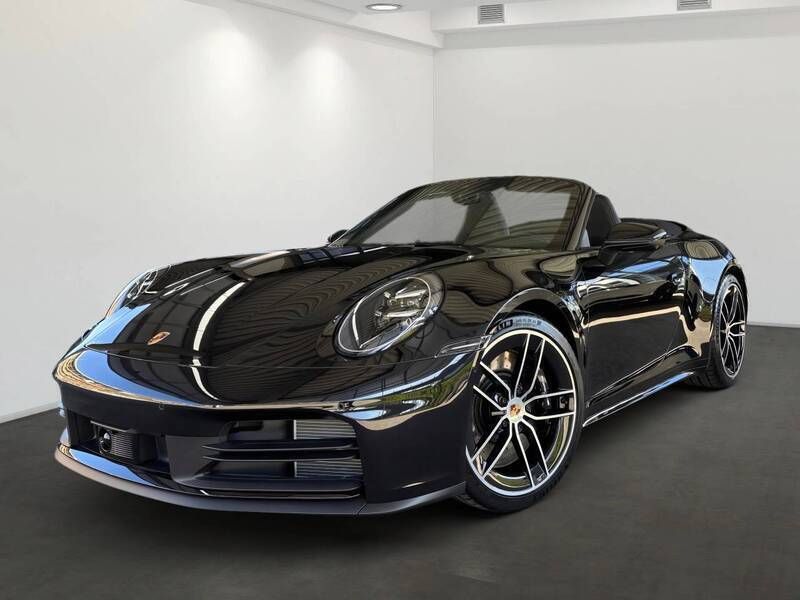 Tiefschwarzmetallic Gebraucht 2025 Porsche 911 Carrera S Cabrio | 175.900 € - Bild 1/4