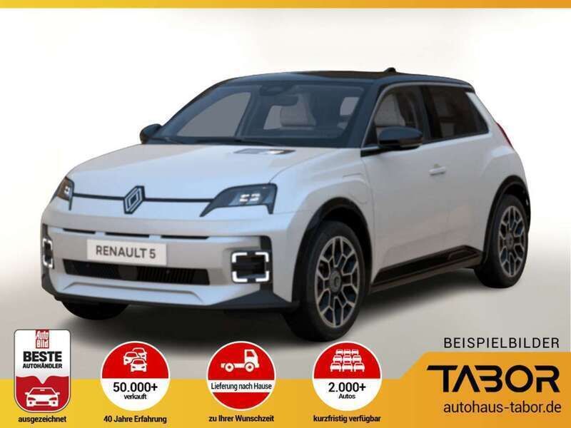 Perlmuttweiß metallic + black Neu 2025 Renault R5 Komfort Kleinwagen | 33.322 € (Fairer Preis) - Bild 1/1
