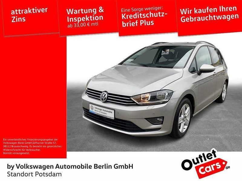 Silber Gebraucht 2015 VW Golf Sportsvan Comfortline Van / Kleinbus | 9.995 € (Superpreis) - Bild 1/4
