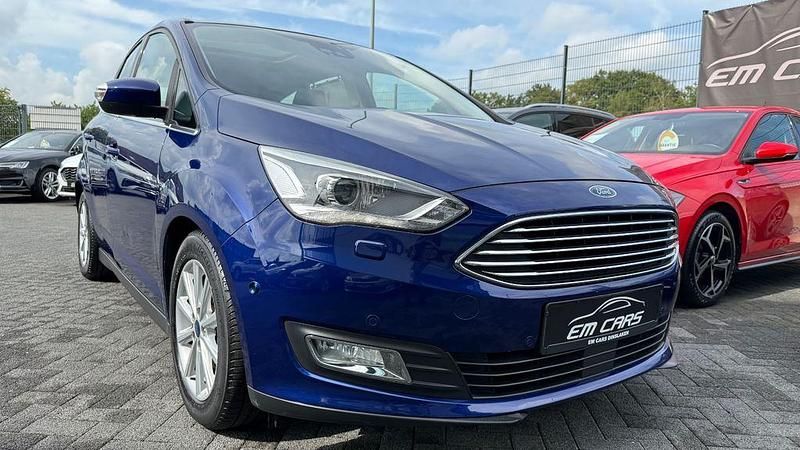 Blau Gebraucht 2015 Ford C-MAX Titanium Van / Kleinbus | 9.990 € (Fairer Preis) - Bild 1/4