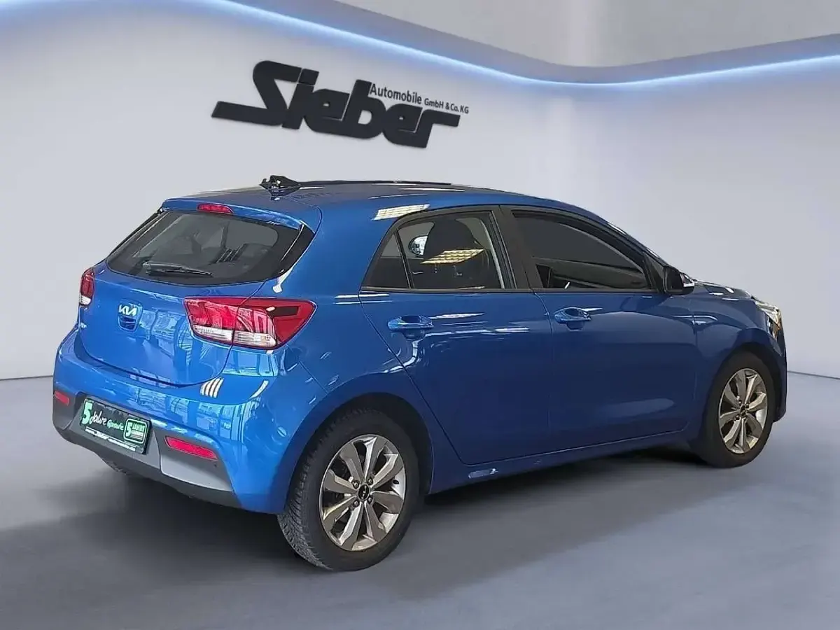 Gebraucht Kia Rio EX 101 PS (74 kW) 2022 (spb) bathysblau met. Kleinwagen