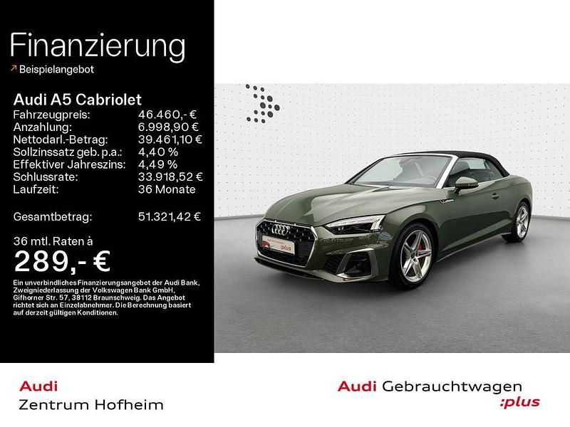 Gebraucht Audi Cabriolet S-Line 204 PS (150 kW) 2025 Grün Cabrio