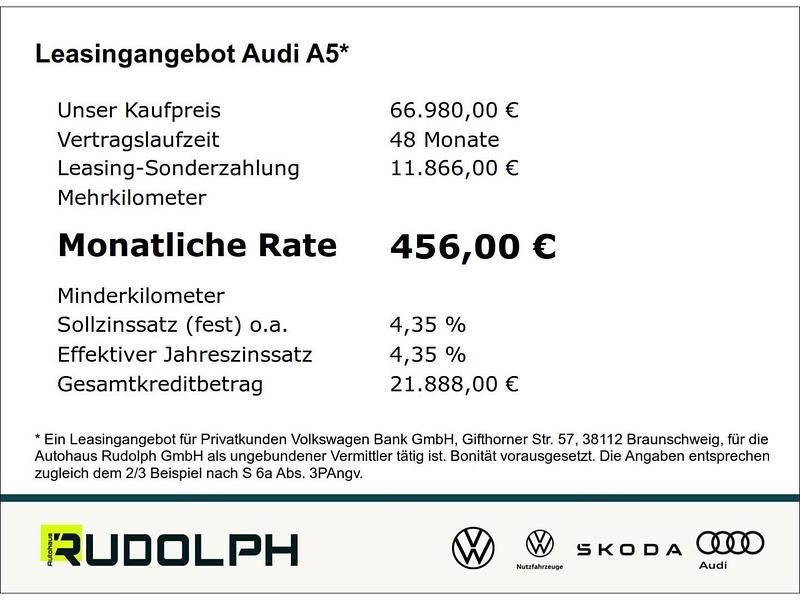 Neu Audi A5 Ambiente 367 PS (269 kW) 2025 Daytonagrau perleffekt Kombi