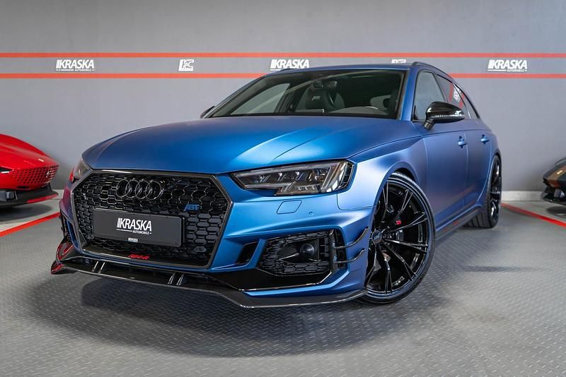 Gebraucht Audi RS4 Design 530 PS (389 kW) 2018 Folie blau matt Kombi