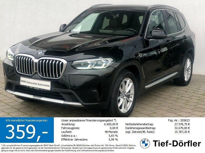 Black sapphire metallic Gebraucht 2022 BMW X3 Sport Line SUV | 30.690 € (Superpreis) - Bild 1/4