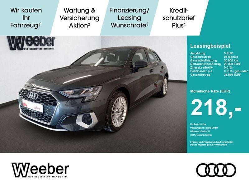 Manhattangrau (metallic) Gebraucht 2024 Audi A3 Sportback Ambiente Limousine | 26.390 € (Superpreis) - Bild 1/4