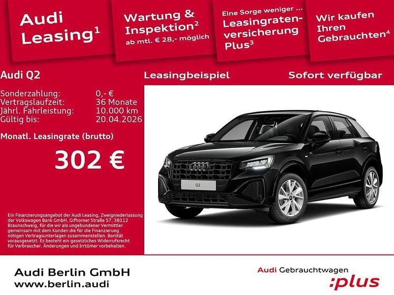 Gebraucht Audi Q2 S-Line 150 PS (110 kW) 2025 Mythosschwarz metallic SUV