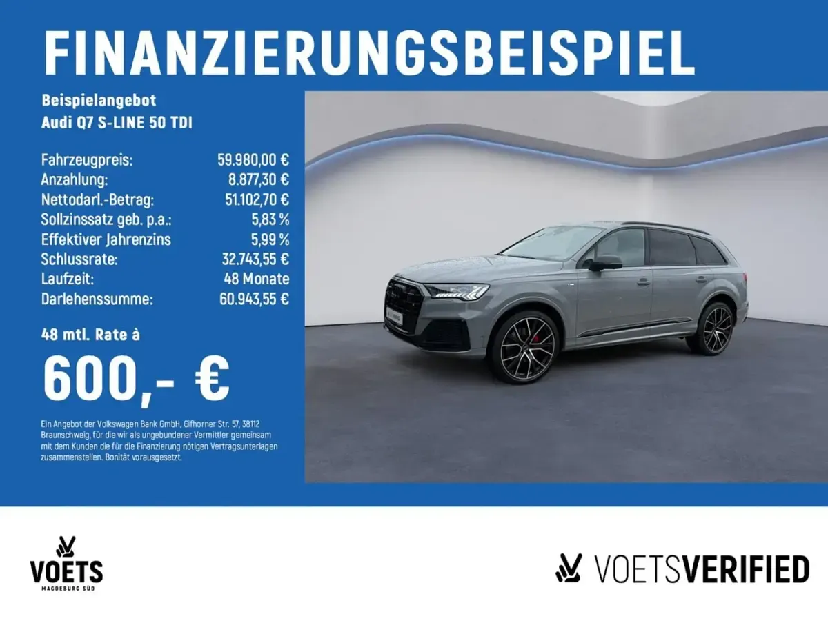 Brugt Audi Q7 Competition 286 HK (210 kW) 2023 Grå SUV