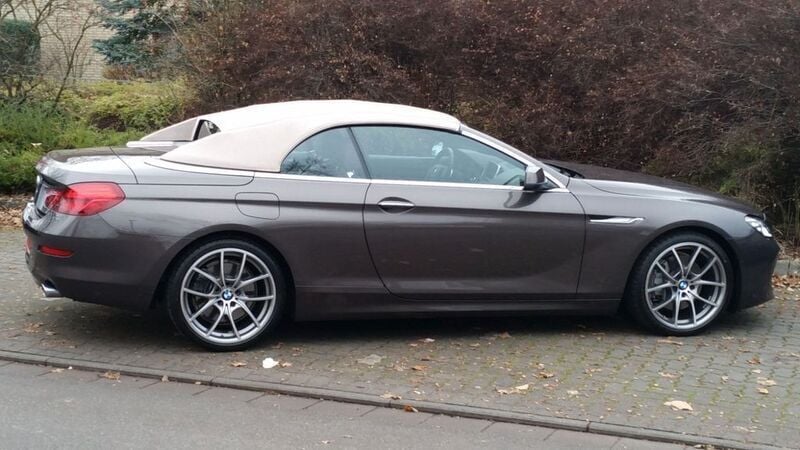 Braun Gebraucht 2012 BMW 640 Cabriolet Performance Cabrio | 42.900 € - Bild 1/4
