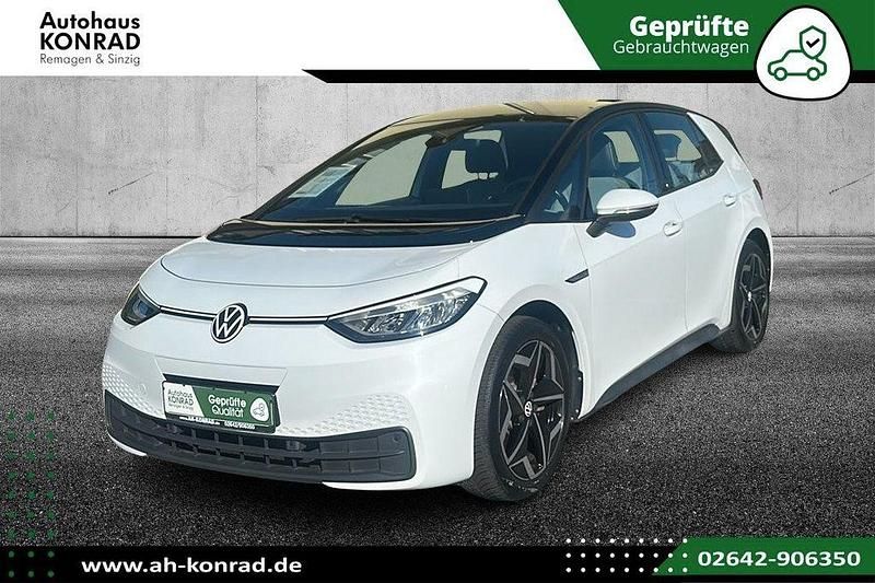 Gletscherweiß metallic Gebraucht 2021 VW ID.3 Pro Kleinwagen | 24.990 € (Fairer Preis) - Bild 1/4
