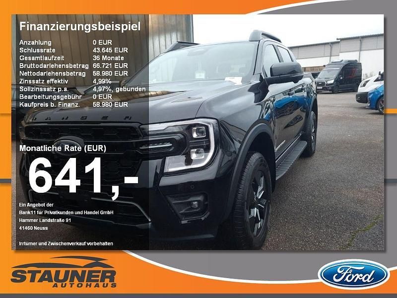 Schwarz Neu 2025 Ford Ranger Abholung | 58.980 € (Superpreis) - Bild 1/4