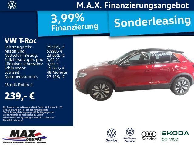 Kings red metallic Gebraucht 2024 VW T-Roc Goal SUV | 29.989 € (Fairer Preis) - Bild 1/3
