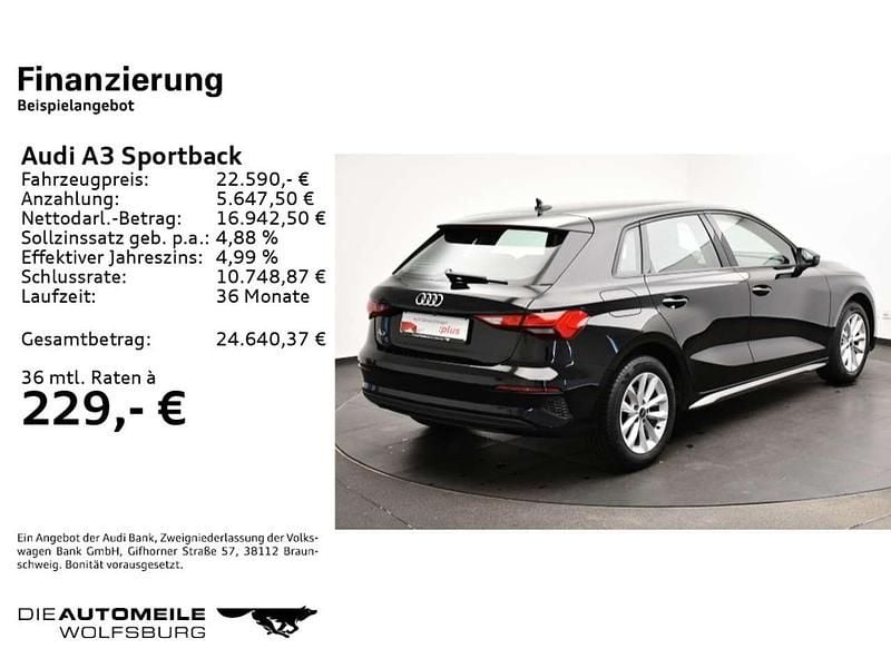 Gebraucht Audi A3 Ambiente 150 PS (110 kW) 2022 Brillantschwarz Limousine