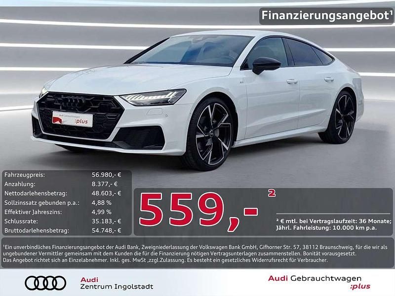 Gebraucht Audi A7 Ambiente 204 PS (150 kW) 2024 Gletscherweiß metallic Limousine