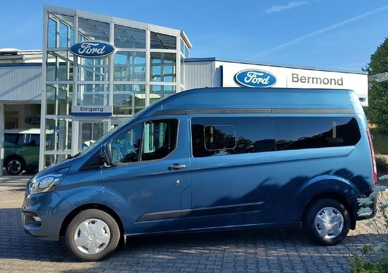 Chromablau metallic Gebraucht 2019 Ford Transit Custom Limousine | 27.990 € (Fairer Preis) - Bild 1/4