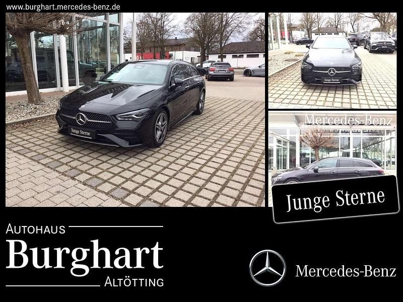 lack kosmosschwarz Gebraucht 2024 Mercedes CLA200 Shooting Brake AMG line Kombi | 32.900 € - Bild 1/4