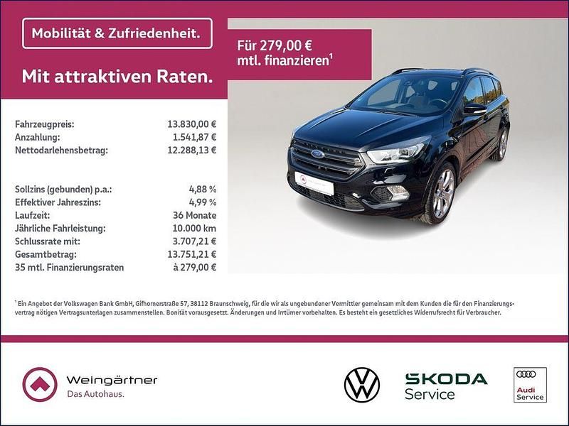 Schwarz Gebraucht 2017 Ford Kuga ST-Line SUV | 13.830 € (Fairer Preis) - Bild 1/4