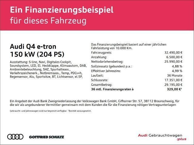 Gebraucht Audi Q4 e-tron S-Line 150 kW (204 PS) 2023 Weiss SUV