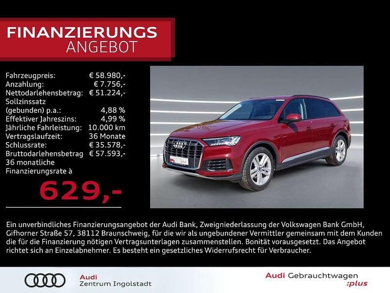 Individuallackierungen audi exclusive Gebraucht 2022 Audi Q7 Ambiente SUV | 58.980 € (Fairer Preis) - Bild 1/3