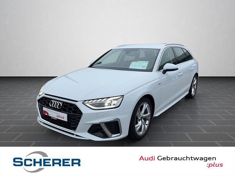 Gletscherweiß metallic Gebraucht 2023 Audi A4 S-Line Kombi | 31.500 € (Guter Preis) - Bild 1/4