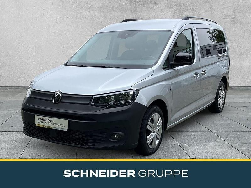 Silber Gebraucht 2021 VW Caddy Maxi Van / Kleinbus | 27.490 € (Teuer) - Bild 1/4