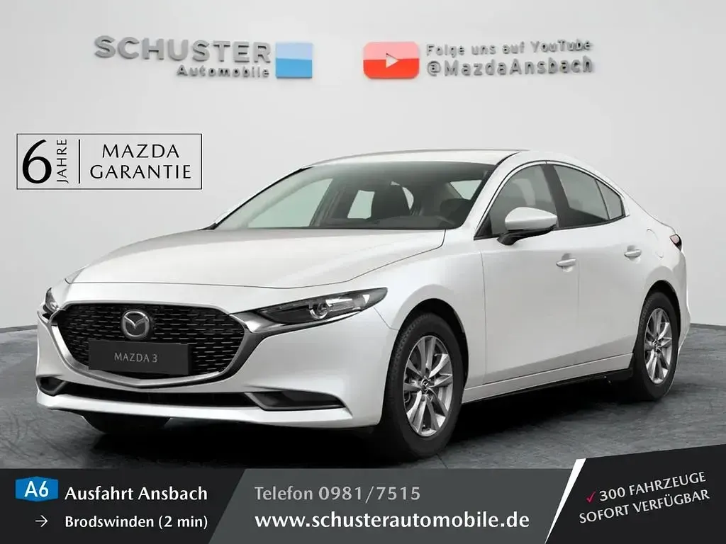 Neu Mazda 3 140 PS (102 kW) 2026 Weiß Limousine