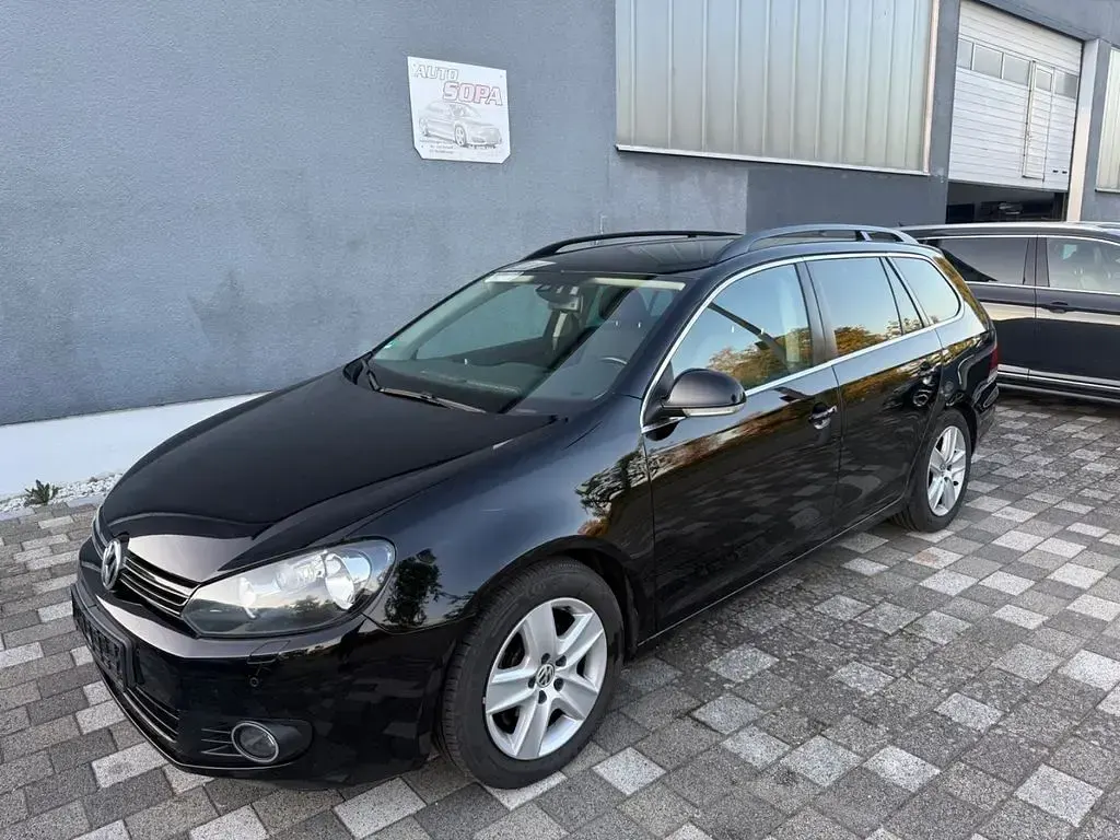 Gebraucht VW Golf VI Comfortline 105 PS (77 kW) 2010 Schwarz Kombi