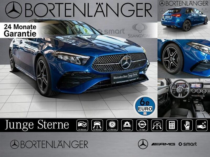 Blau Gebraucht 2024 Mercedes A200 Advanced Plus Limousine | 34.998 € (Etwas zu teuer) - Bild 1/4