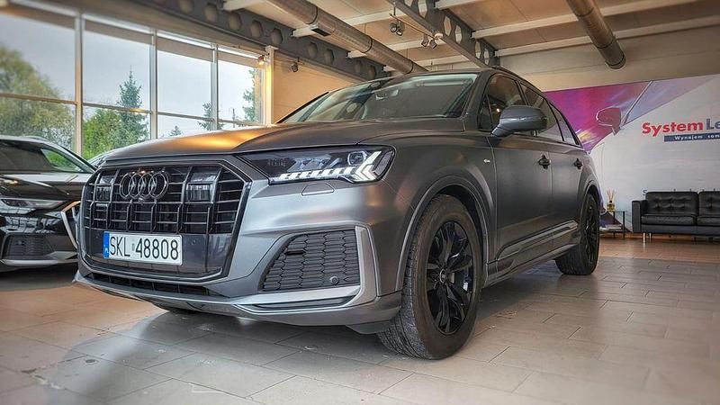 Grau Gebraucht 2021 Audi Q7 S-Line SUV | 58.800 € (Teuer) - Bild 1/4