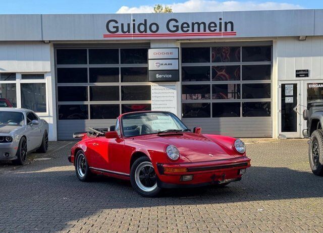 Rot Gebraucht 1984 Porsche 911 Carrera Cabriolet Cabrio | 58.800 € - Bild 1/4