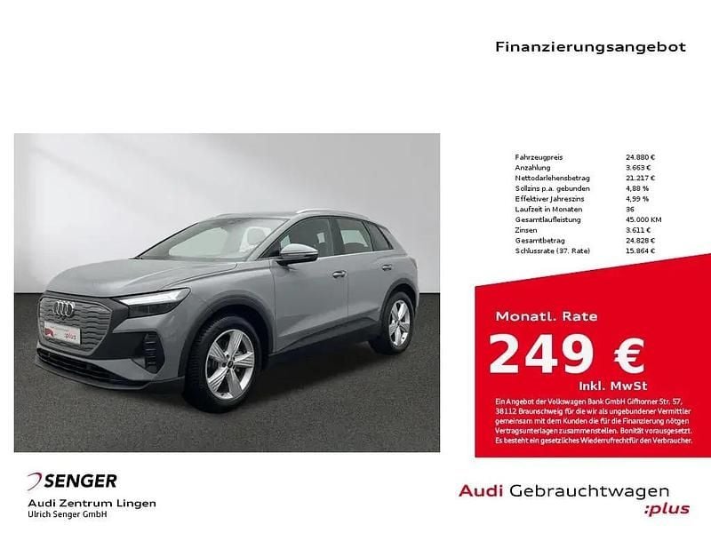 Grau Gebraucht 2022 Audi Q4 e-tron SUV | 24.880 € (Superpreis) - Bild 1/1