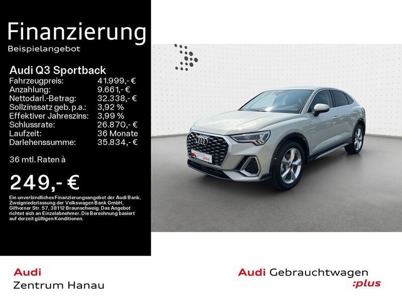 Tausilber metallic Gebraucht 2024 Audi Q3 Sportback S-Line SUV | 41.999 € (Fairer Preis) - Bild 1/4